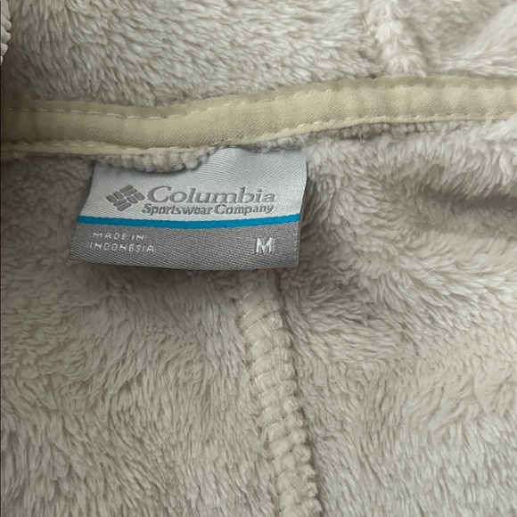 Columbia women’s Off-White Fleece Hoodie - Picture 2 of 2
